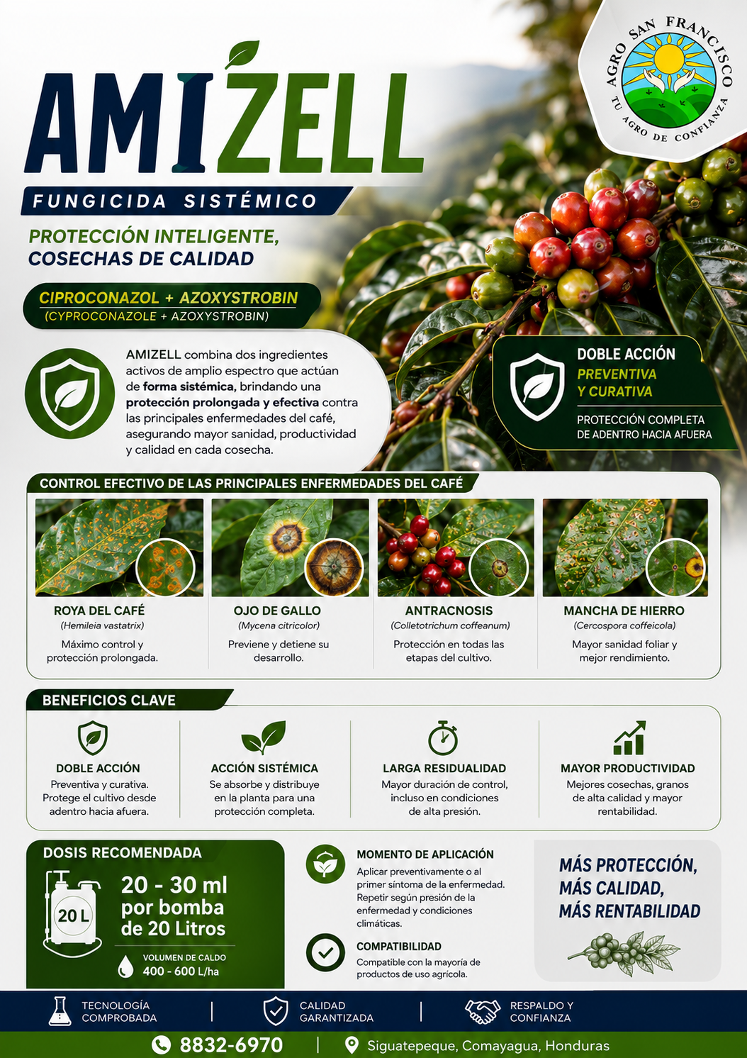 AMIZELL disponible en Honduras