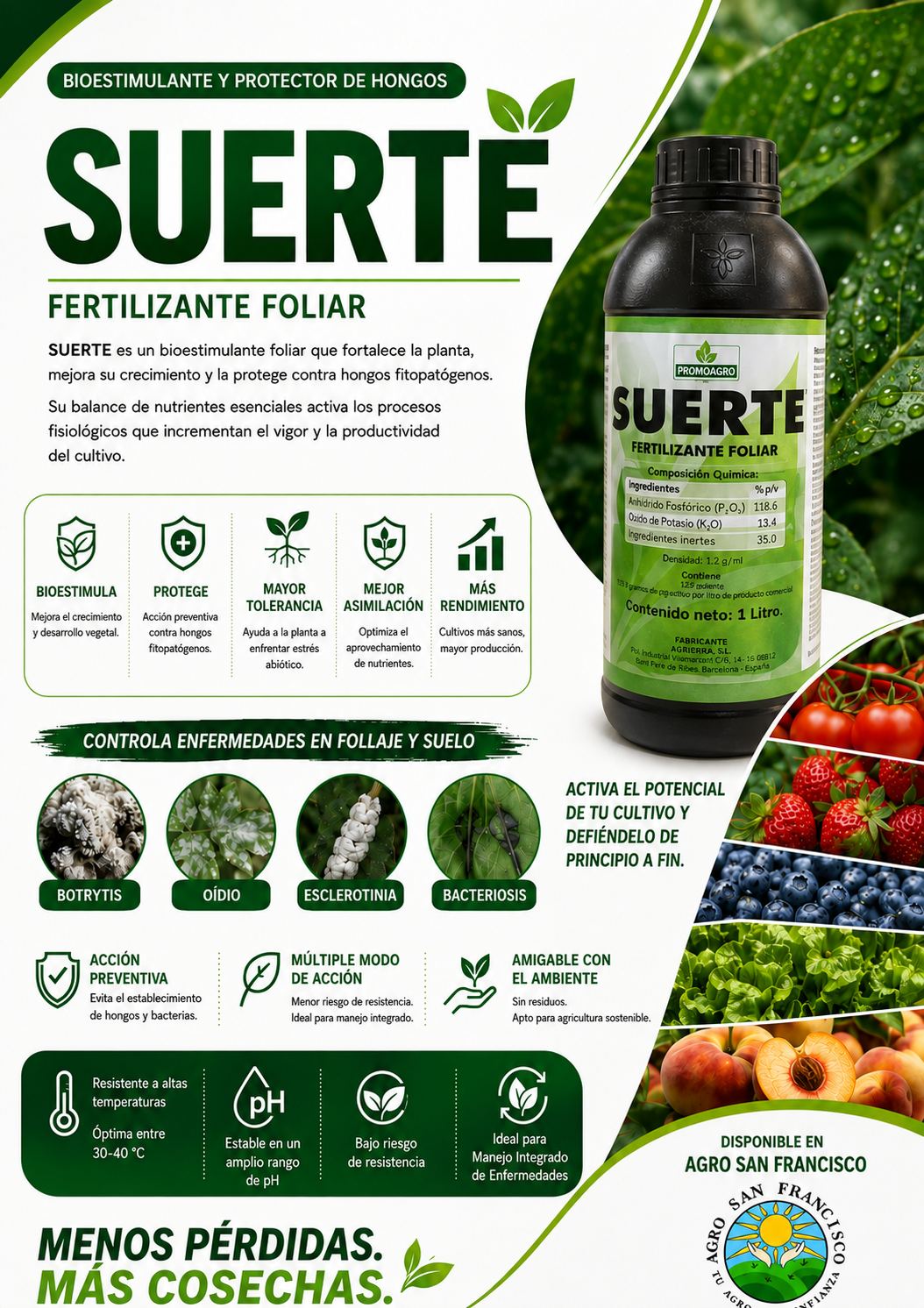 SUERTE disponible en Honduras